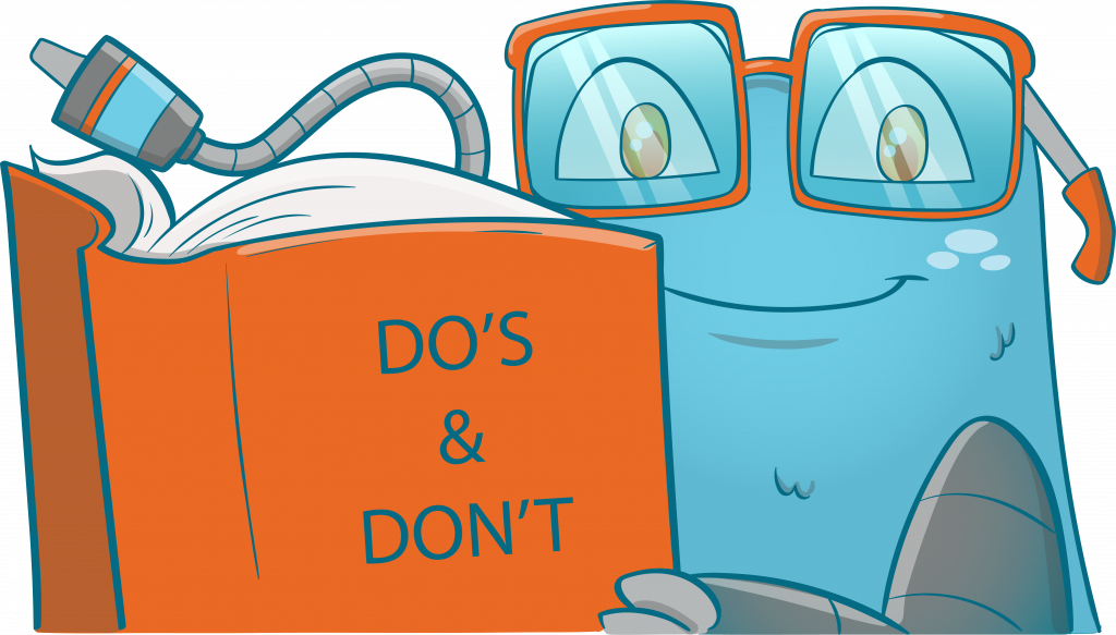 Internal Link Juicer Mascot holding a book with a Do's and Don't written on the cover