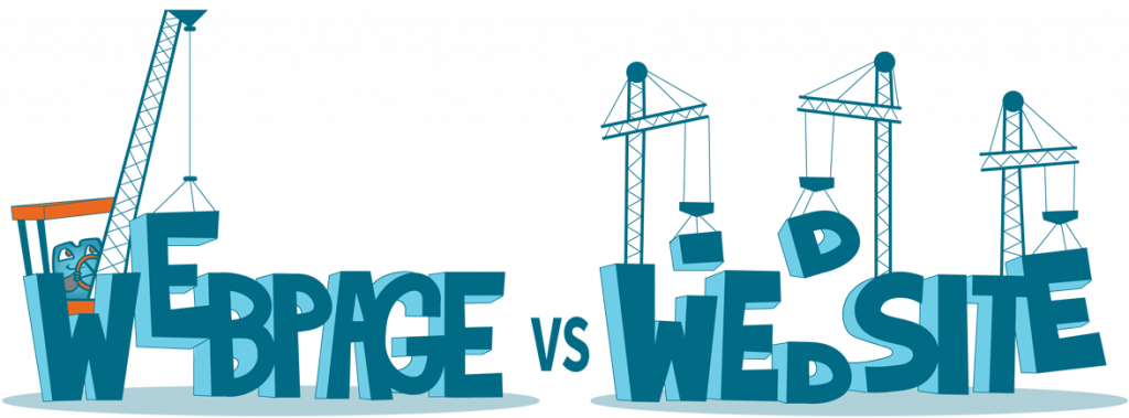 Differenz between Webpage and Website